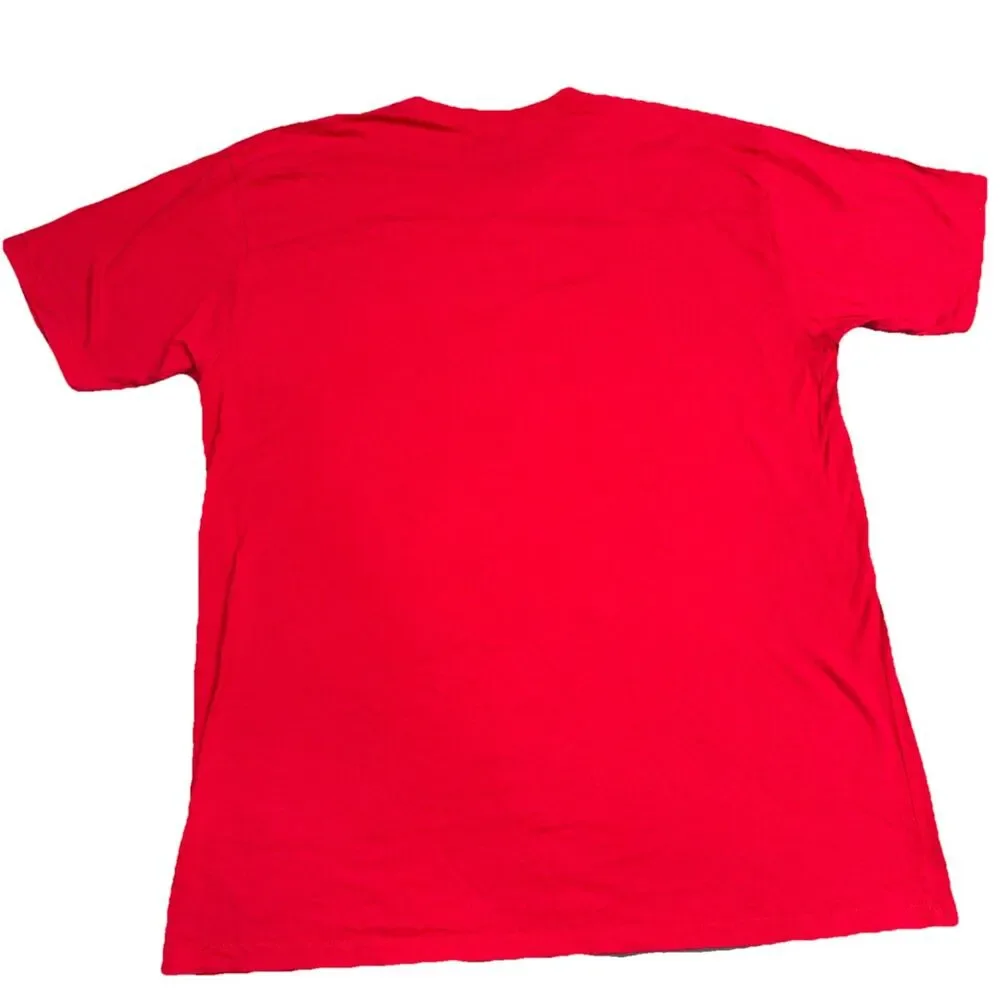True Religion Buddha Graphic T Shirt Mens XL Red Logo Tee Streetwear EUC